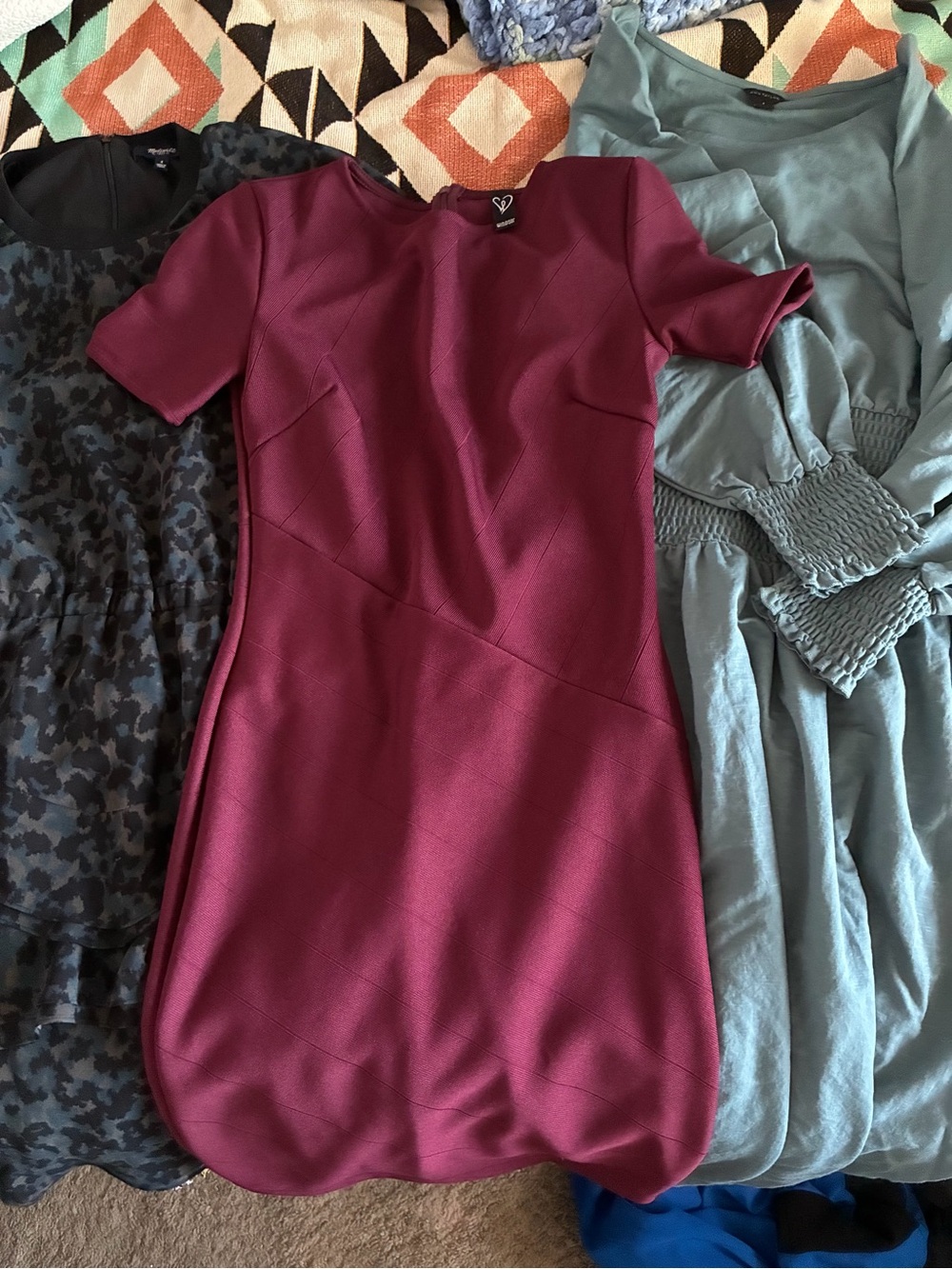 Madewell Winter Dress Bundle of 3, Ann Taylor, Windsor, size small, maroon
